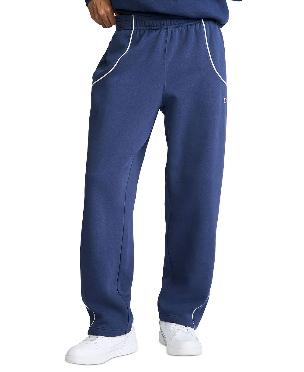 Champion Men's Piped Open Bottom Relaxed-Fit Pants