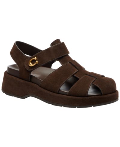 COACH Женский Sculpted C Fisherman Round Toe Sandals