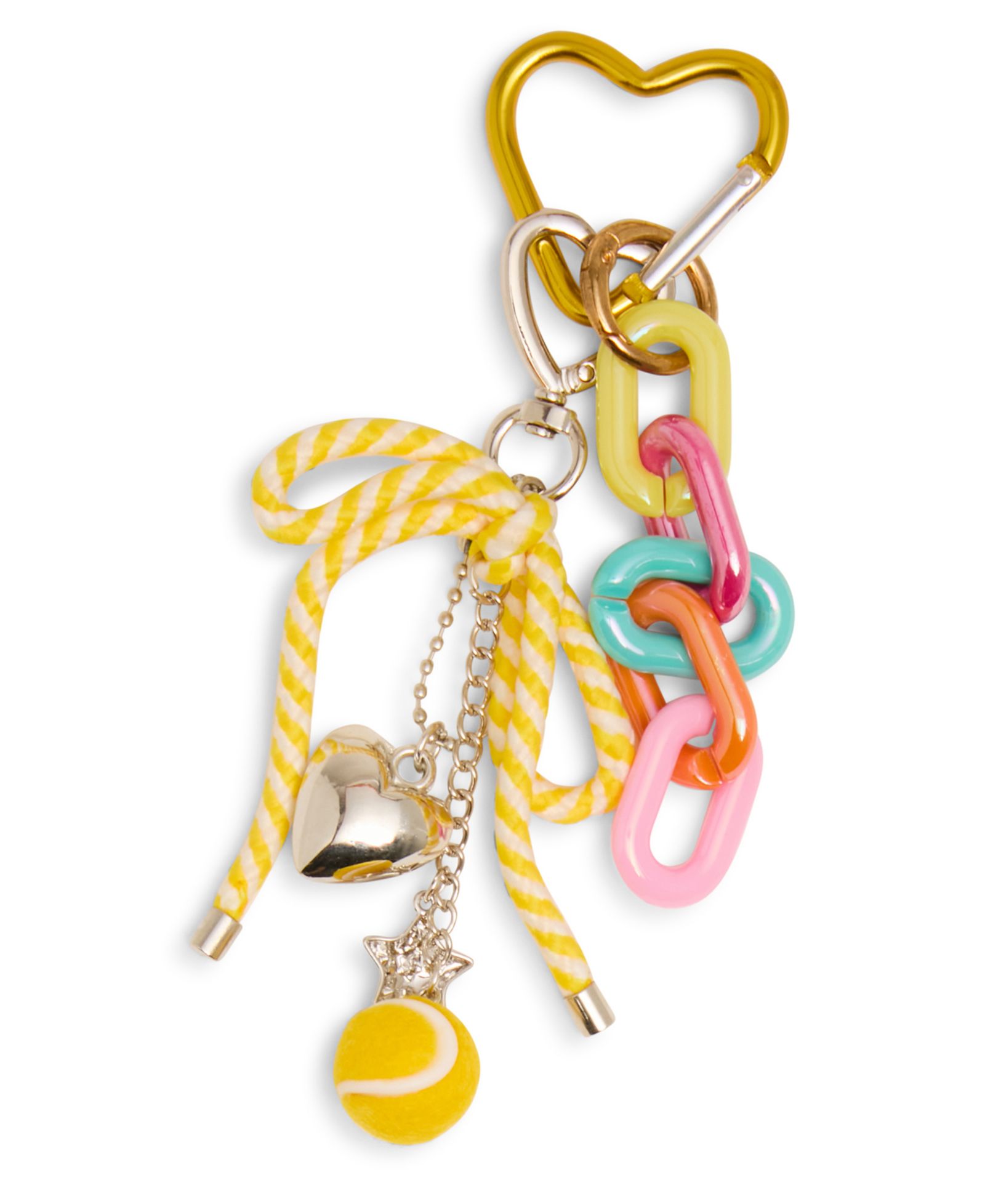 Madden Girl Heart Clasp Bag Charm