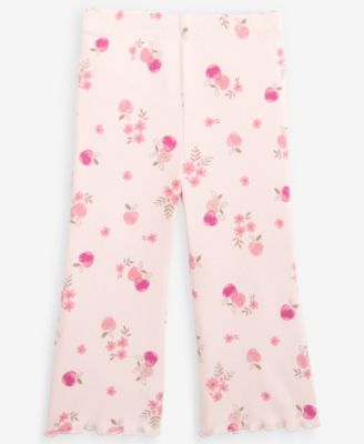 First Impressions Детские леггинсы Baby Girls' Mix & Match Apple-Print Rib Flare