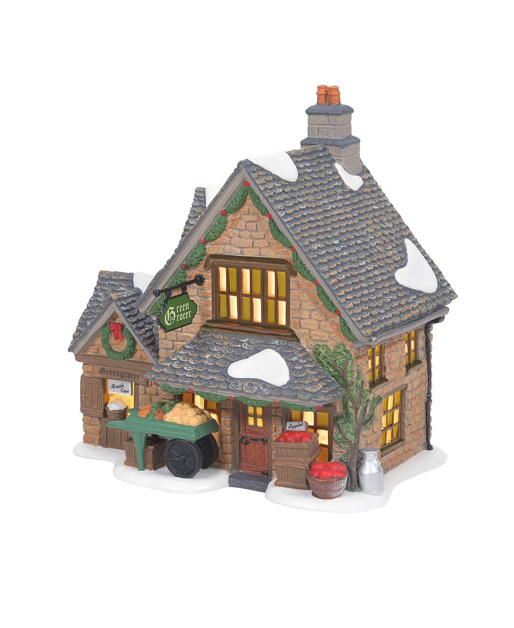 Department 56 Светящийся магазин овощей Cotswold Greengrocer из серии Dickens Village