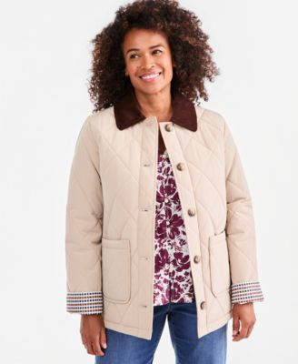Style & Co Women's Quilted-Barn Jacket, Macy's Exclusive