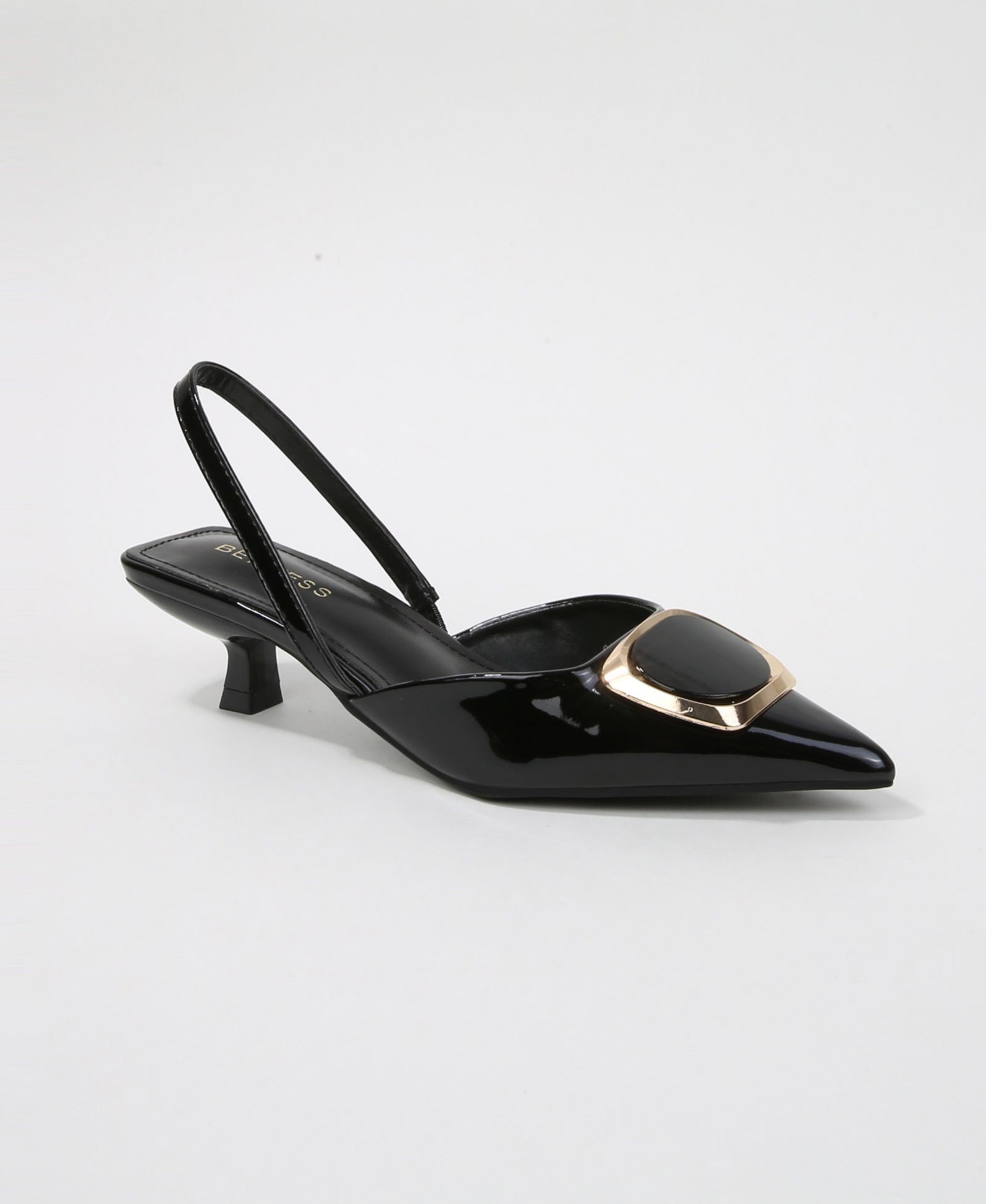 BERNESS Geometric Women's Ornament Slingback Heels