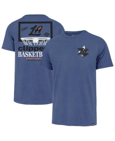 '47 Brand Мужская синяя футболка LA Clippers City Edition Backboard