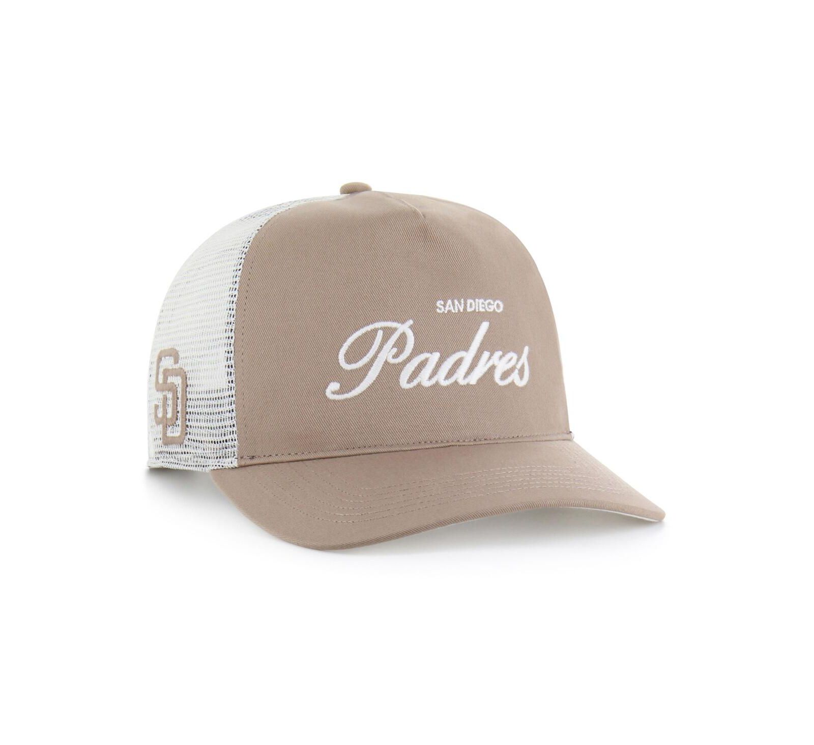 Мужская кепка '47 Brand Brown San Diego Padres Foundational Mesh Hitch Adjustable