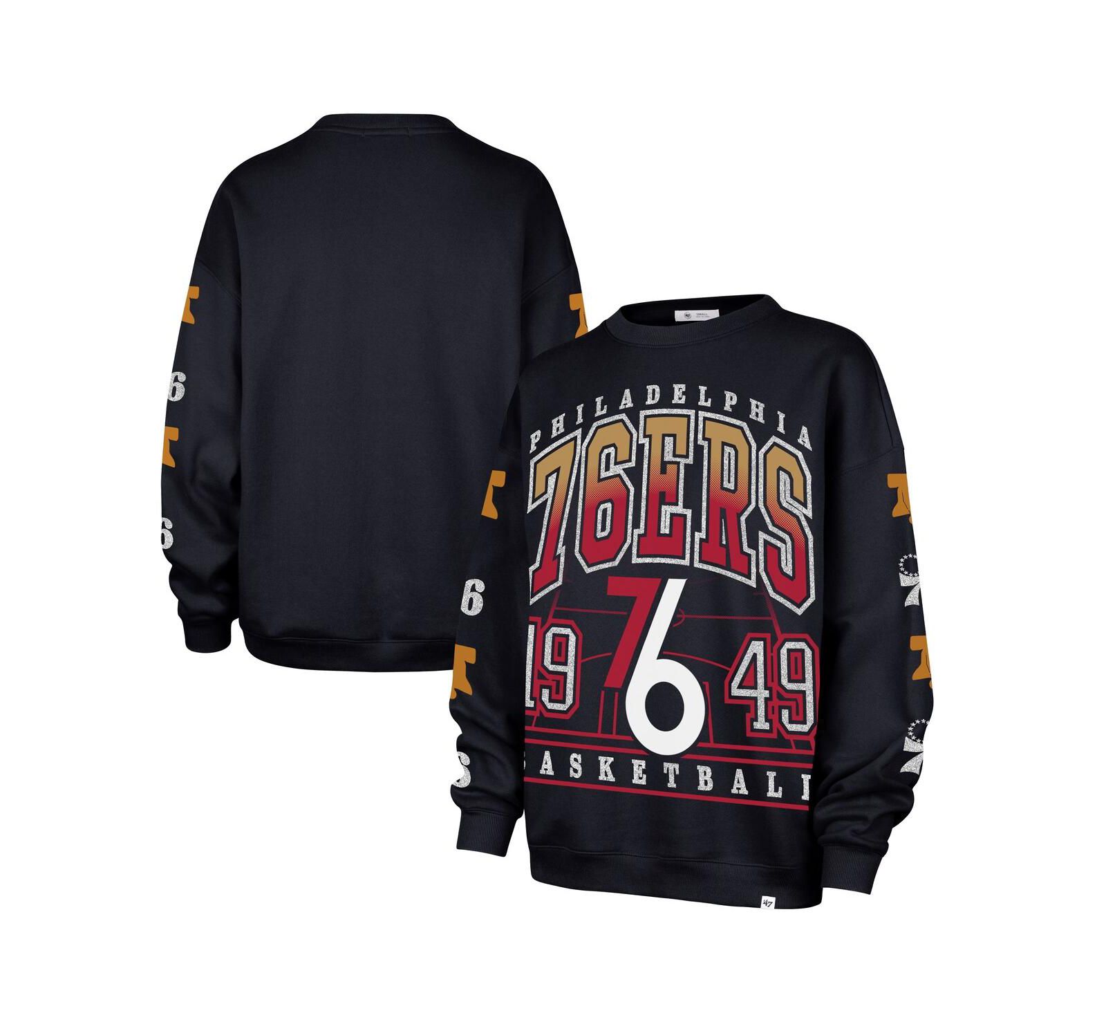 Женская безразмерная толстовка '47 Brand Philadelphia 76ers City Edition
