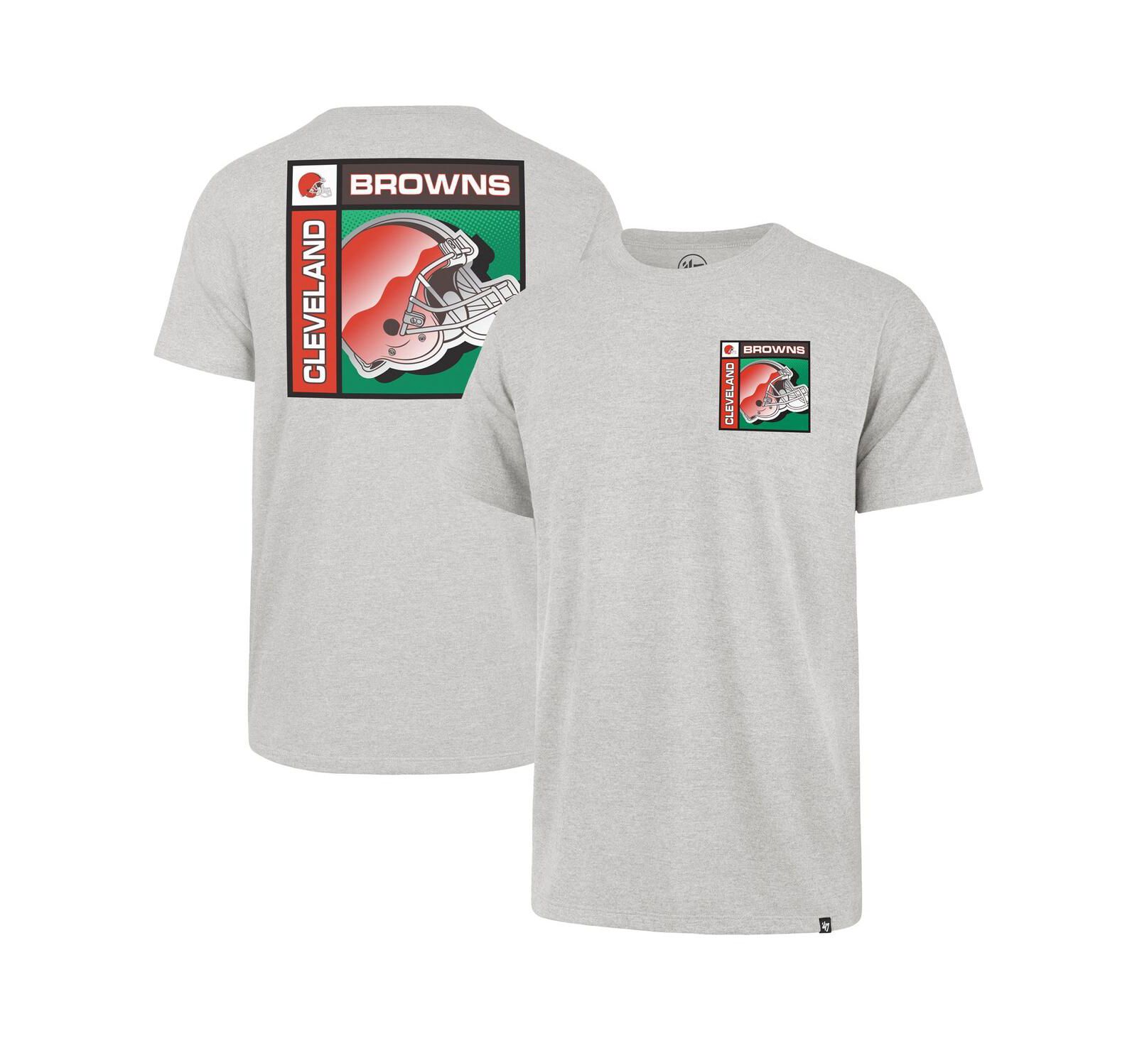 '47 Brand Men's Gray Cleveland Browns Chrome Plate Franklin T-Shirt