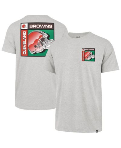 '47 Brand Men's Gray Cleveland Browns Chrome Plate Franklin T-Shirt