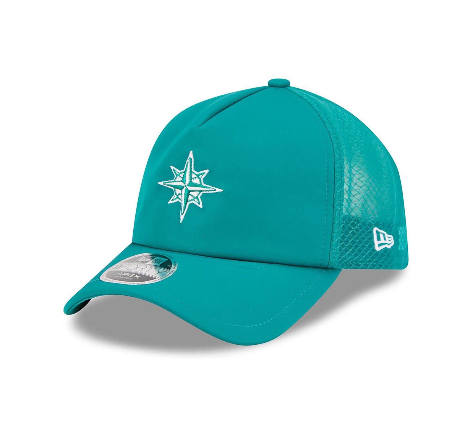 New Era Мужская кепка 9FORTY Adjustable, Seattle Mariners 2026, бирюзовая