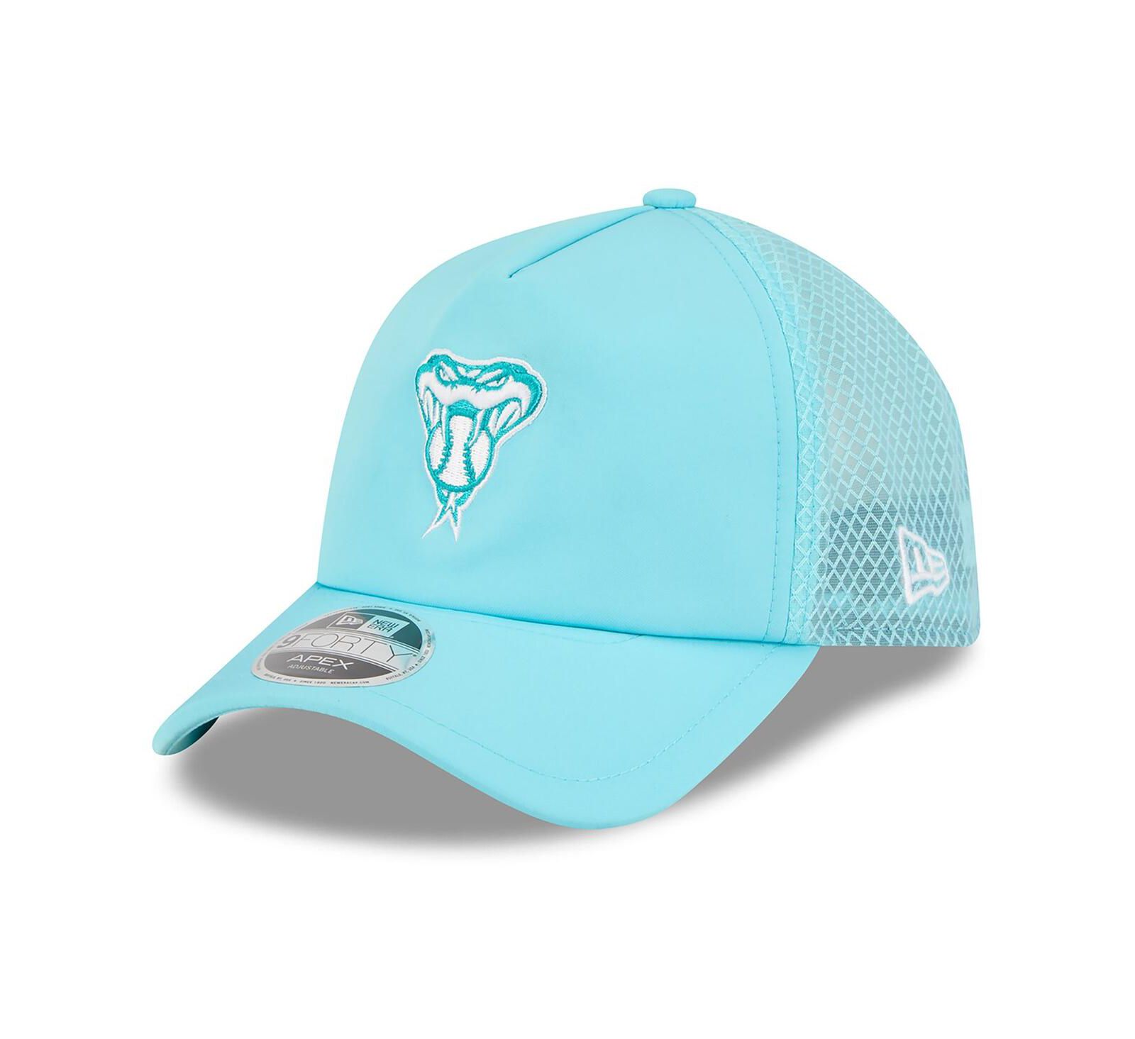 Мужская регулируемая кепка New Era Arizona Diamondbacks 2026 Batting Practice Alternate Apex 9FORTY, бирюзовый