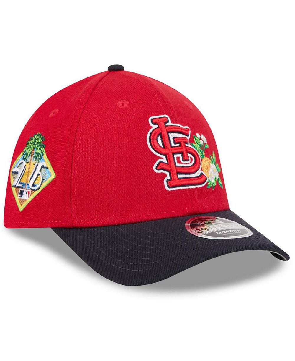 Мужская кепка New Era St. Louis Cardinals 2026 Spring Training M-Crown 39THIRTY Flex, красно-синяя