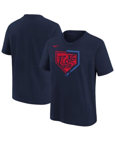 Nike Big Boys and Girls Navy USA Baseball 2026 World Baseball Classic Shield T-Shirt