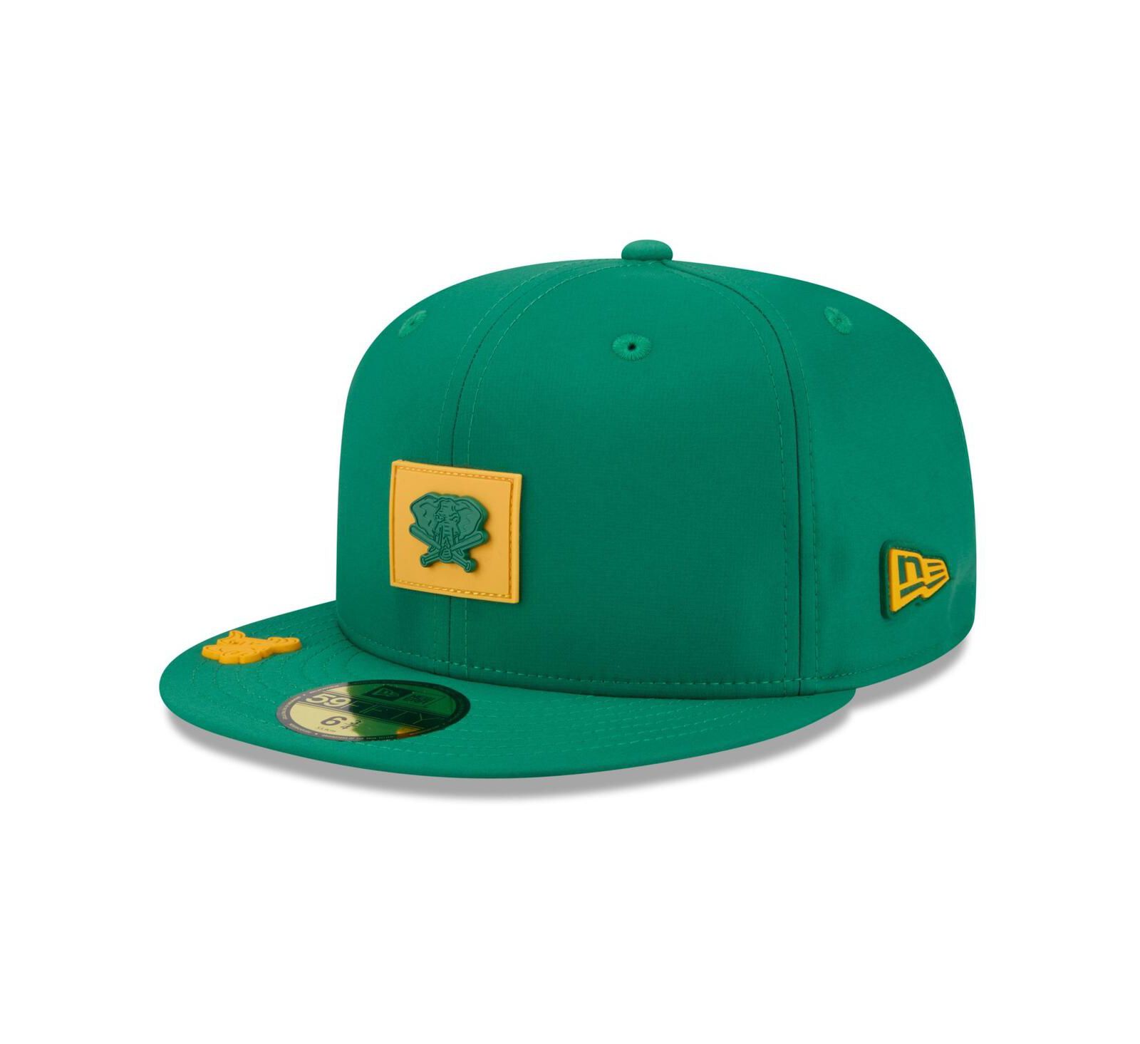 Кепка New Era Men's Green Athletics 2026 Clubhouse Alternate 59FIFTY