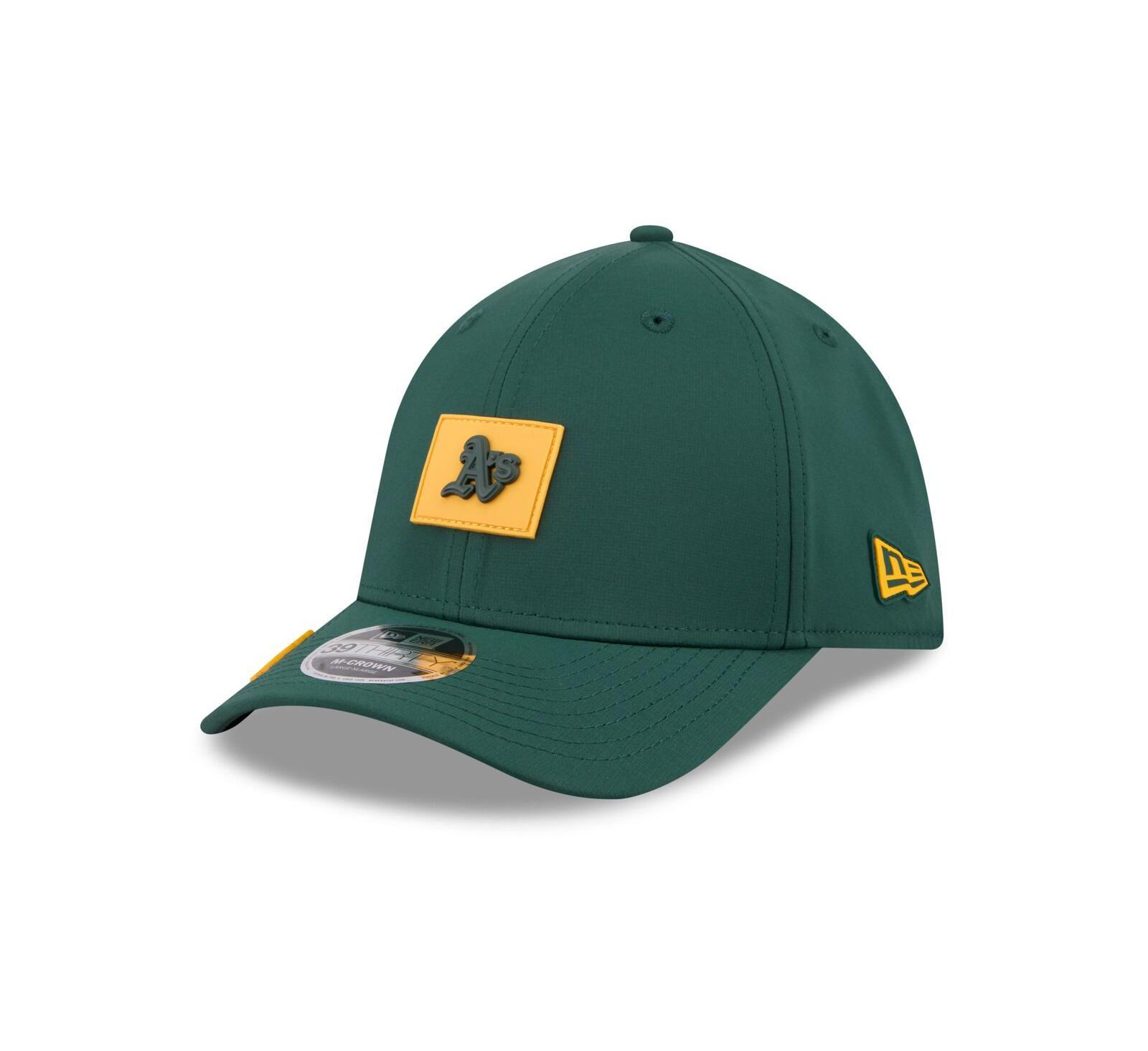 Мужская кепка New Era Green Athletics 2026 Clubhouse M-Crown 39THIRTY Flex