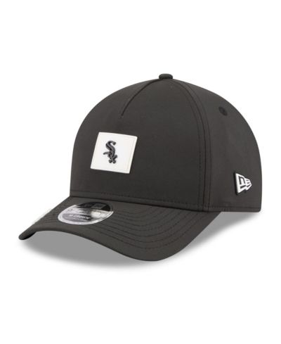 Мужская кепка New Era Black Chicago White Sox 2026 Clubhouse 9FORTY A-Frame Adjustable