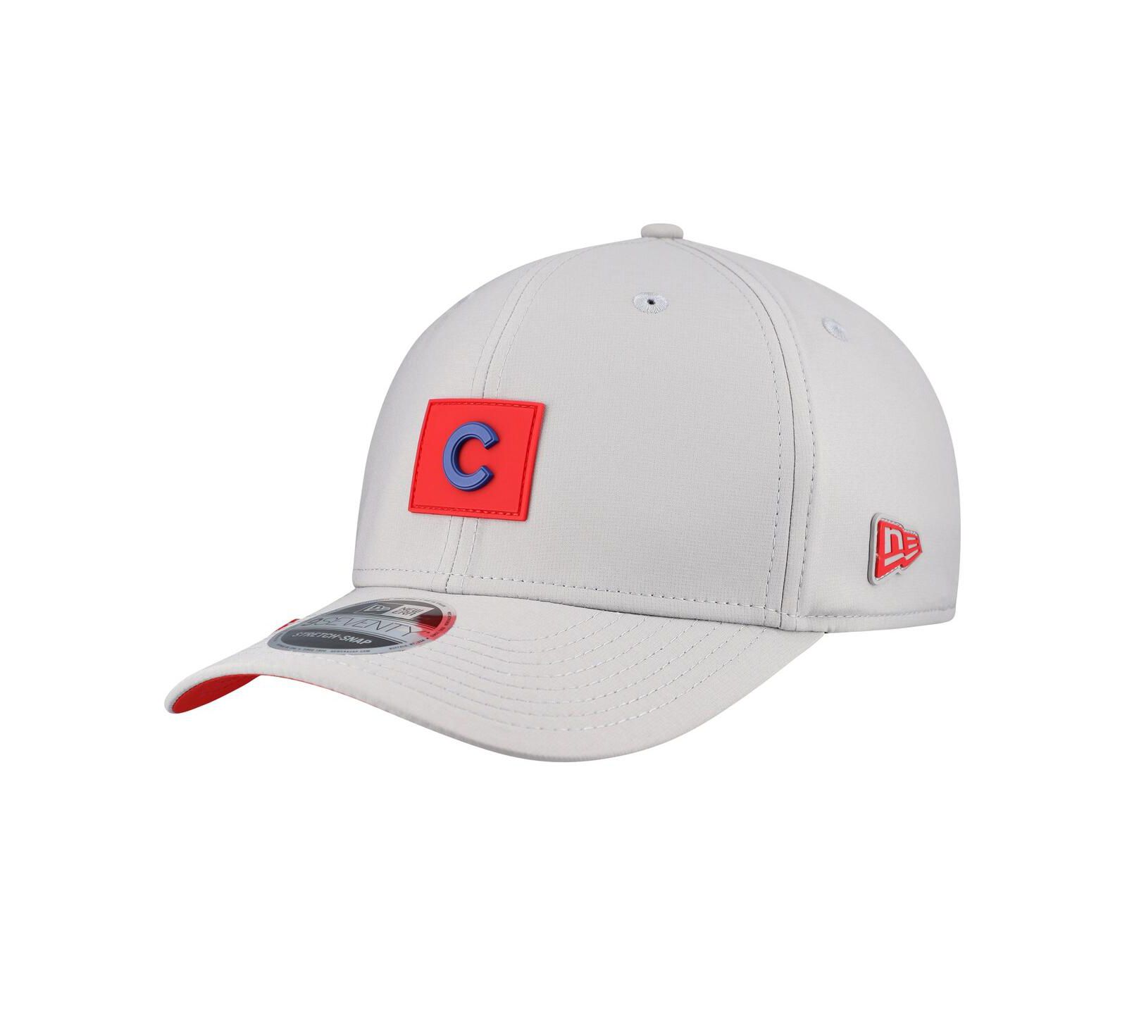 Мужская бейсболка New Era Gray Chicago Cubs 2026 Clubhouse 9SEVENTY