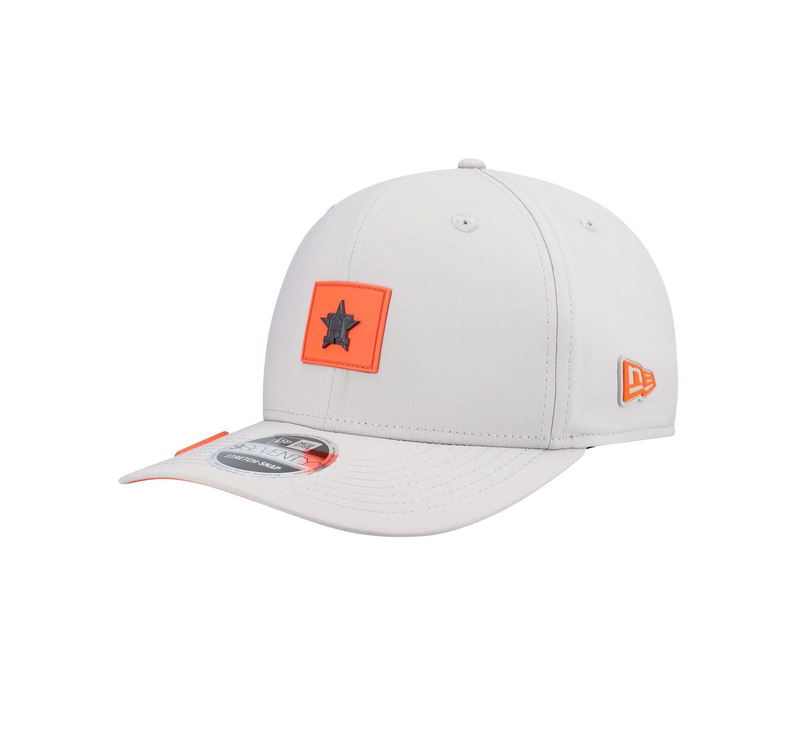 Мужская бейсболка New Era Gray Houston Astros 2026 Clubhouse 9SEVENTY Adjustable