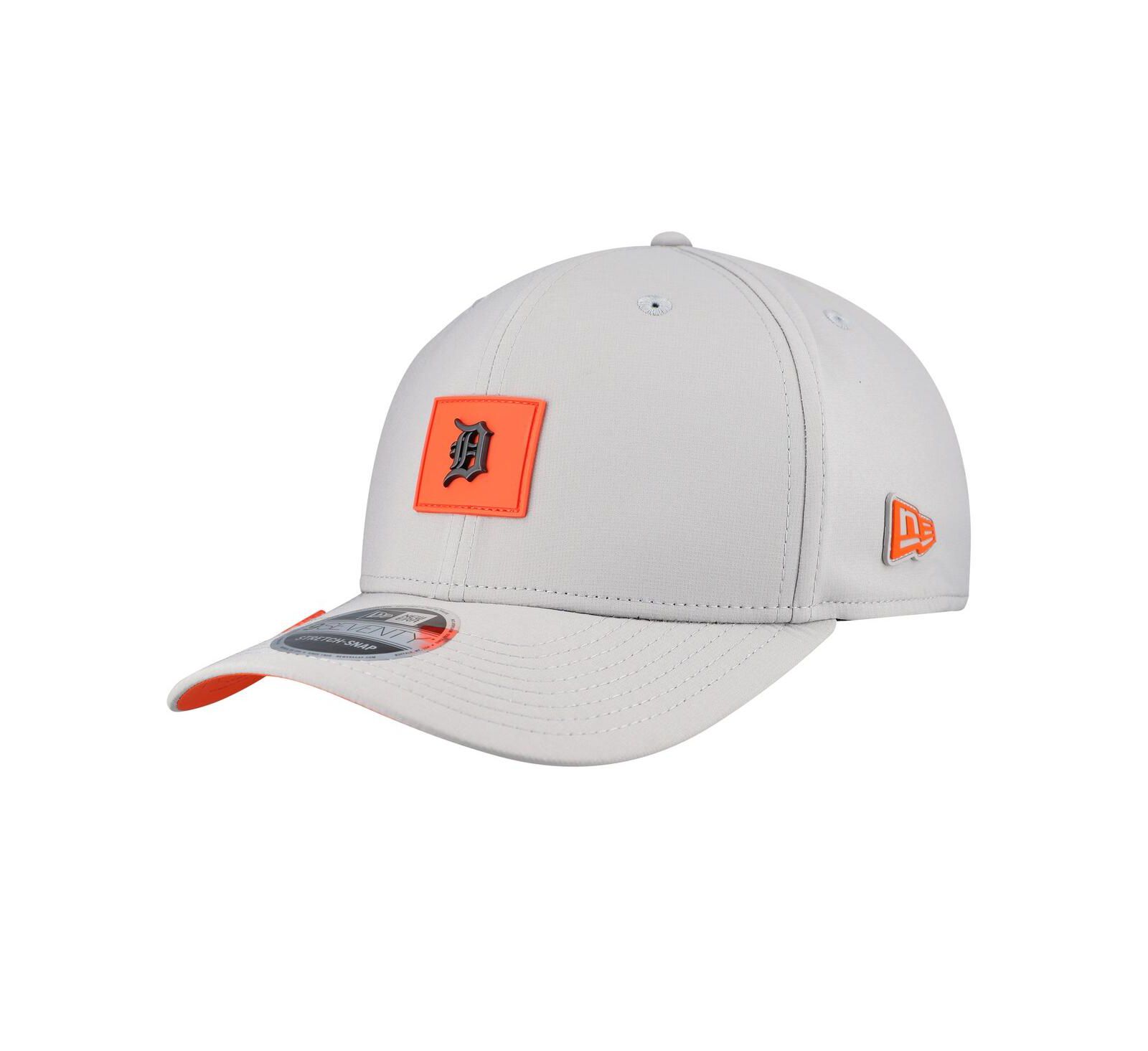 Мужская бейсболка New Era Gray Detroit Tigers 2026 Clubhouse 9SEVENTY Adjustable
