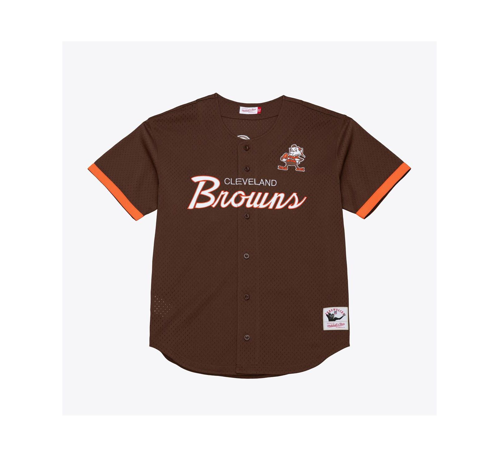 Мужская джерси Mitchell & Ness Cleveland Browns Head Coach Mesh Full-Button Fashion