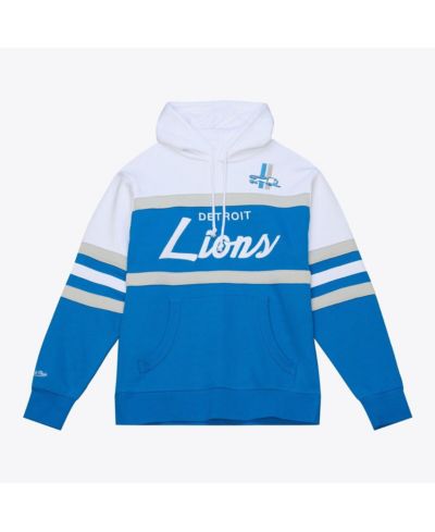 Мужское худи Mitchell & Ness Blue Detroit Lions Head Coach