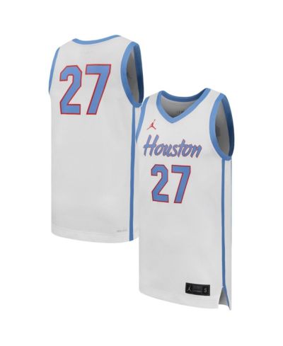 Мужское джерси Jordan 27 White Houston Cougars Replica Basketball