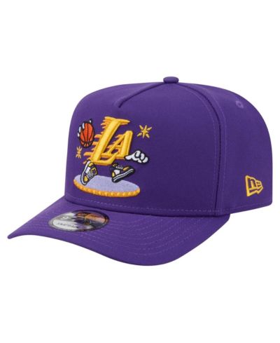 Мужская кепка New Era Los Angeles Lakers Injection Cartoon Logo A-Frame 9FIFTY Purple