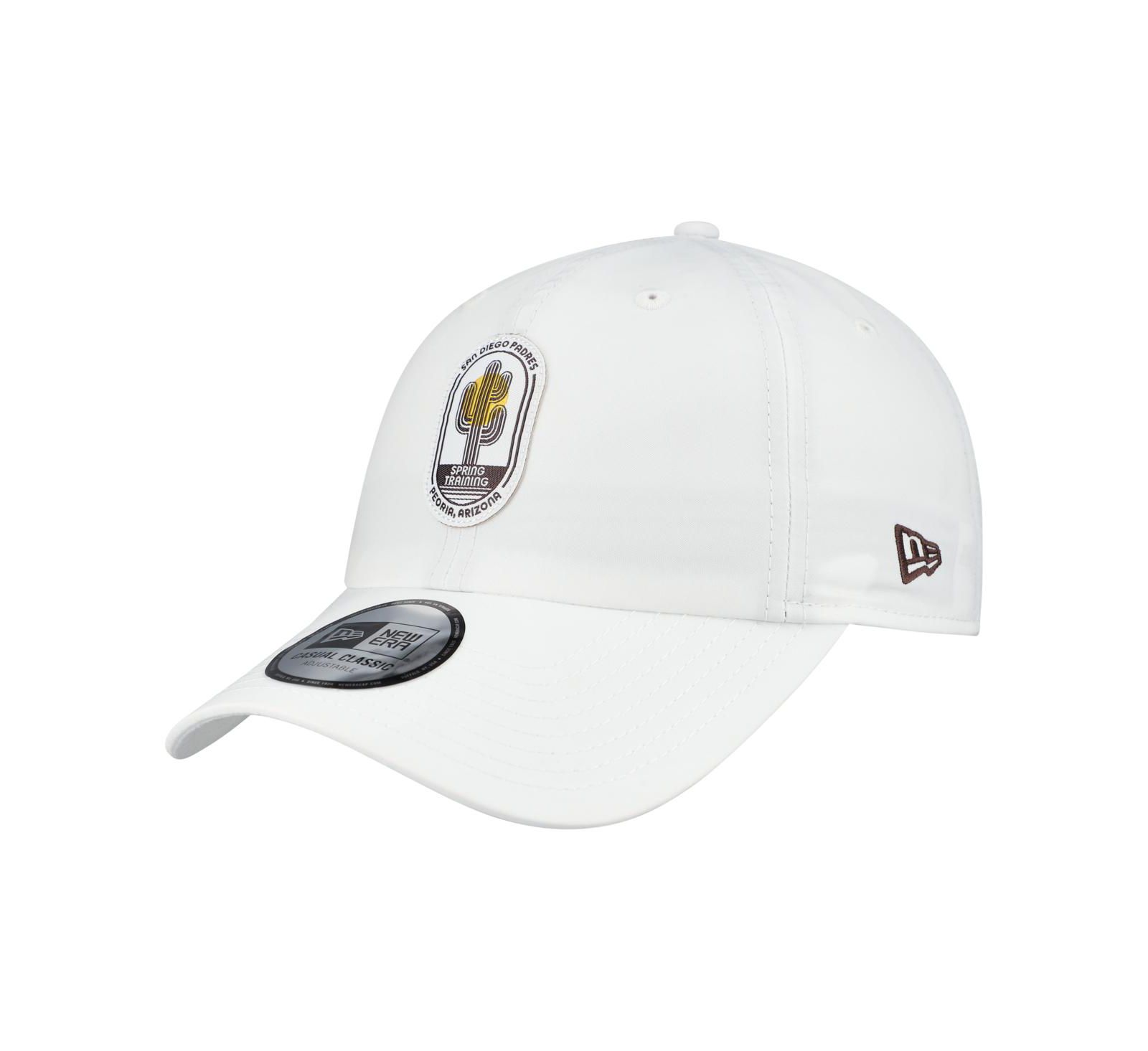 Мужская кепка New Era White San Diego Padres 2026 Spring Training Fan Pack Icon Casual Classic Adjustable Hat