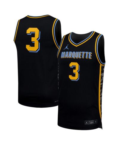 Мужская баскетбольная джерси Nike Marquette Golden Eagles Replica 3 Black