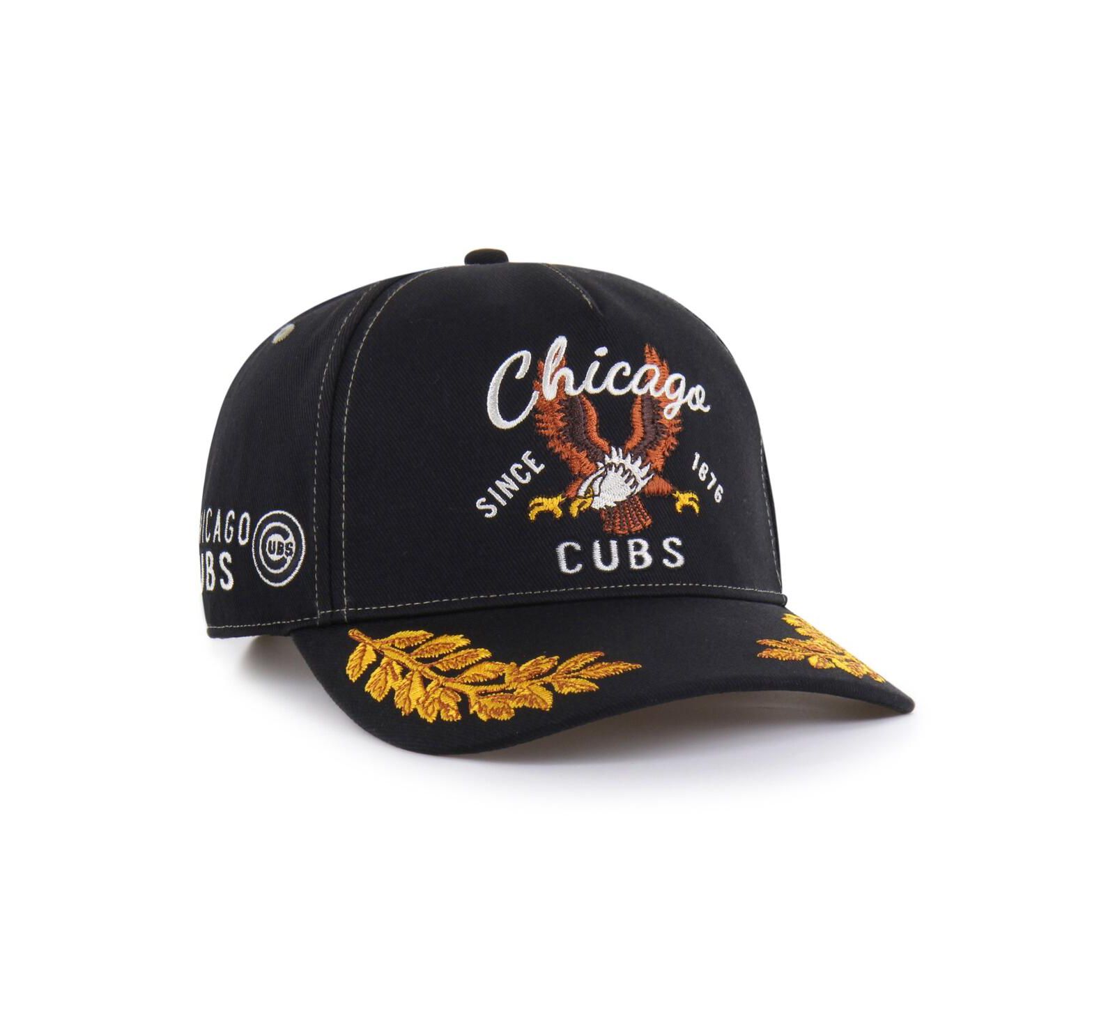 '47 Brand Men's Black Chicago Cubs Keepsake Collection Adjustable Hitch Hat