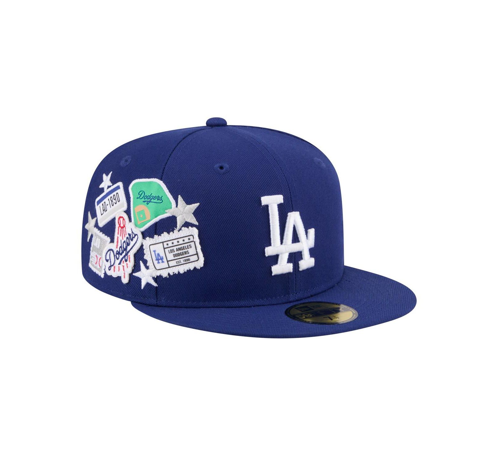 New Era Men's Royal Los Angeles Dodgers City Patch 59FIFTY Fitted Hat