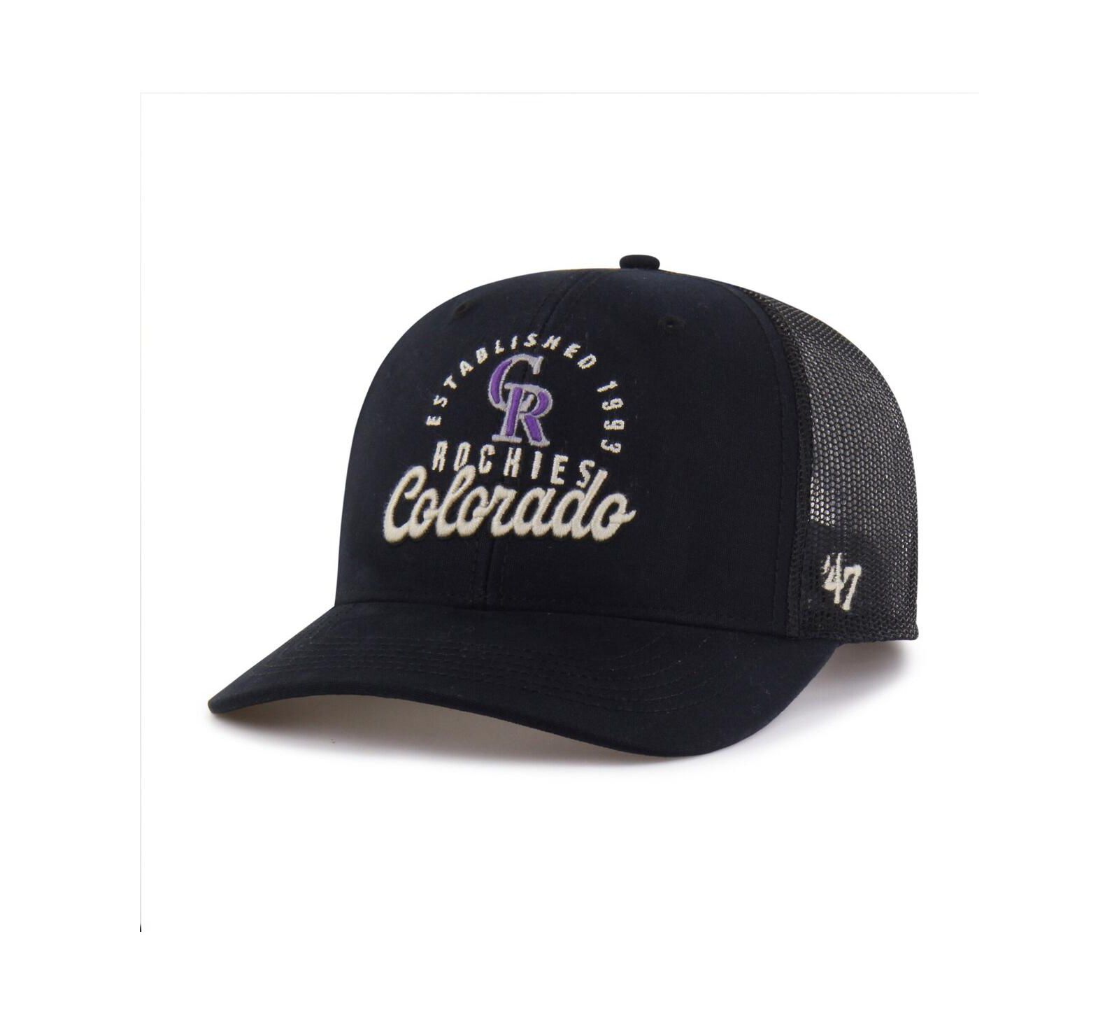 Мужская кепка '47 Brand Colorado Rockies Pitstop Trucker, черная