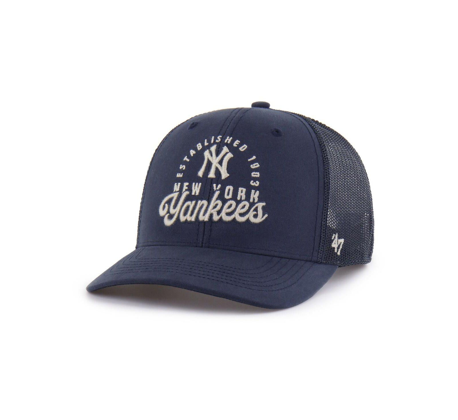 Мужская кепка 47 Brand New York Yankees Pitstop Trucker, темно-синяя
