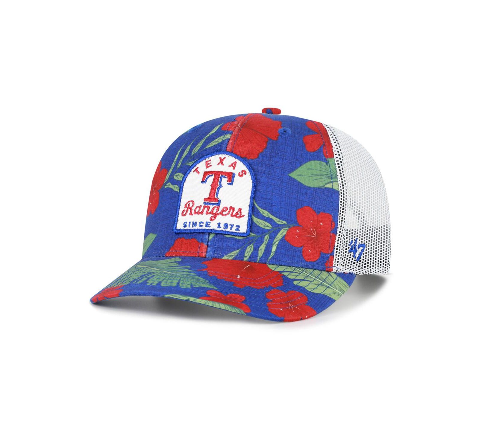 Мужская кепка '47 Brand Royal Texas Rangers Tei Beachside Adjustable Trucker