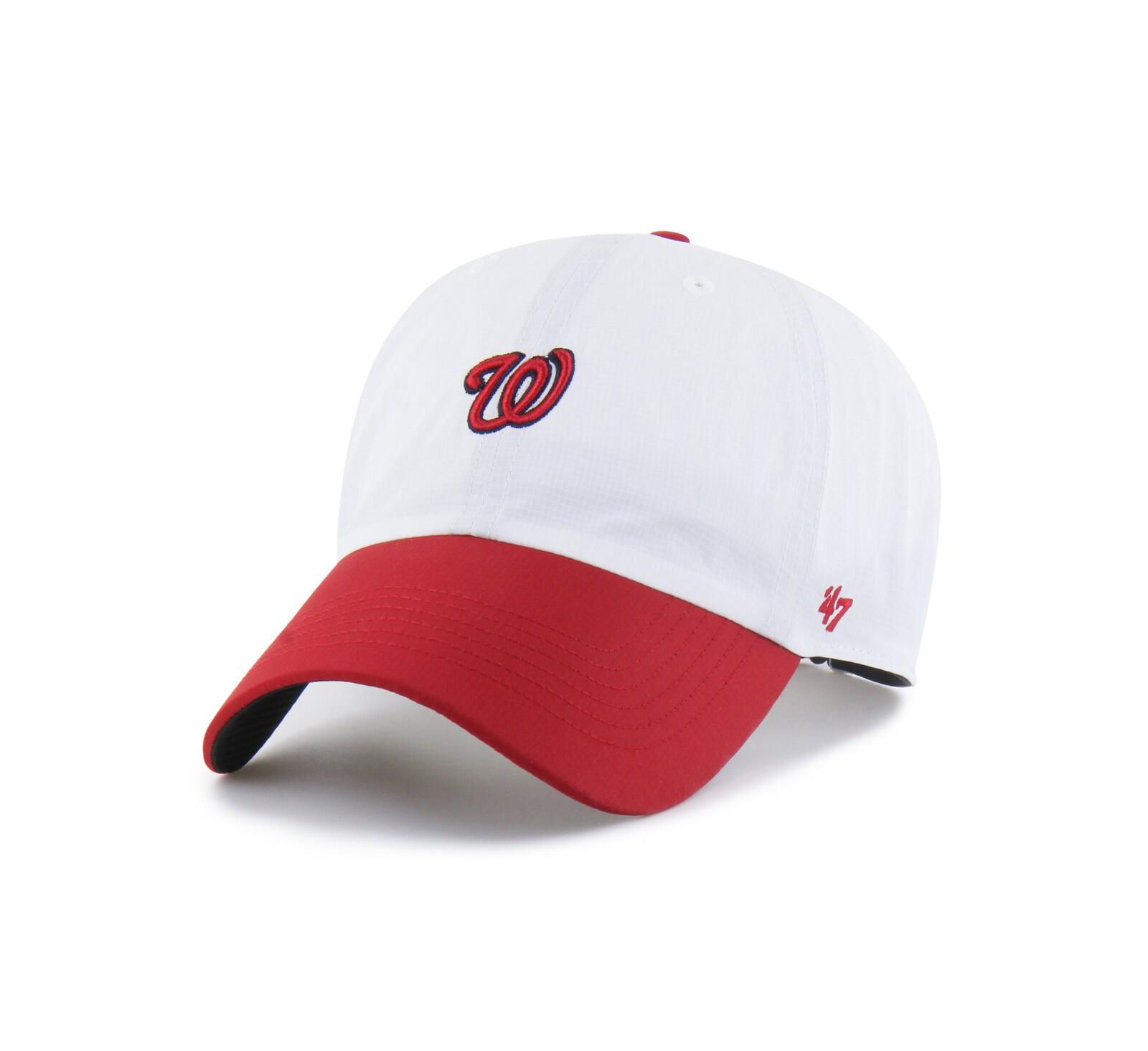 '47 Brand мужская регулируемая кепка Washington Nationals Vista Mini Clean Up Brrr, белая/красная