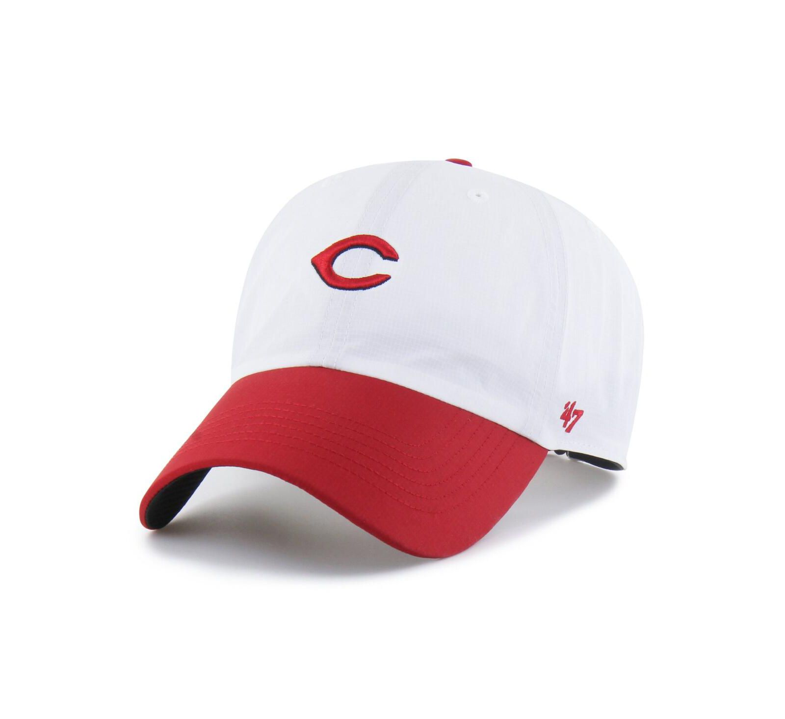 Мужская регулируемая кепка '47 Brand White/Red Cincinnati Reds Vista Mini Clean Up Brrr