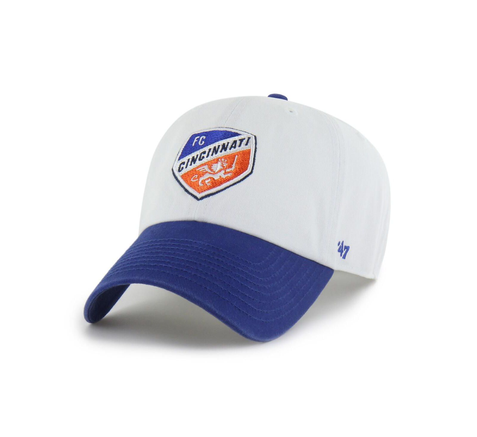 '47 Brand Мужская регулируемая кепка FC Cincinnati Two-Tone Clean Up, белая