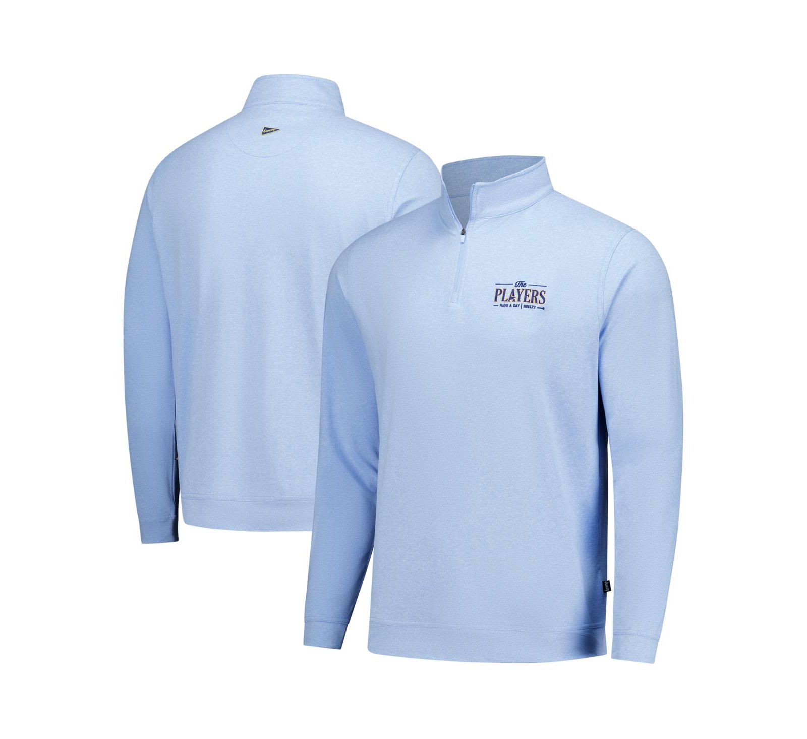 Breezy Golf Men's Light Blue THE PLAYERS Flagship Quarter-Zip Pullover