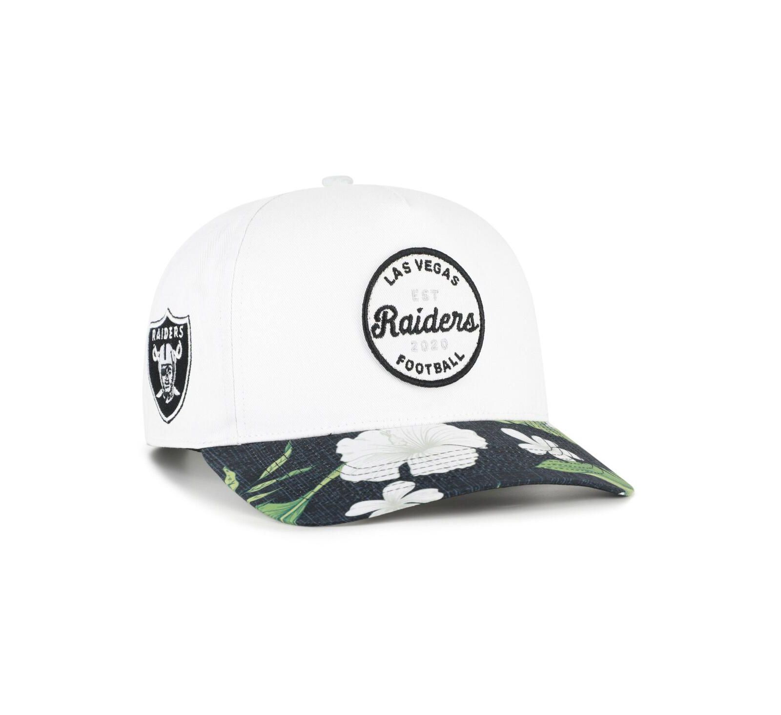 '47 Brand Men's White/Black Las Vegas Raiders Beach Side Hitch Adjustable Hat