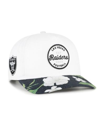 '47 Brand Men's White/Black Las Vegas Raiders Beach Side Hitch Adjustable Hat