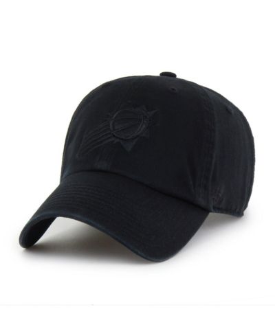 Мужская бейсболка '47 Brand Men's Phoenix Suns Black on Black Clean Up Adjustable Hat