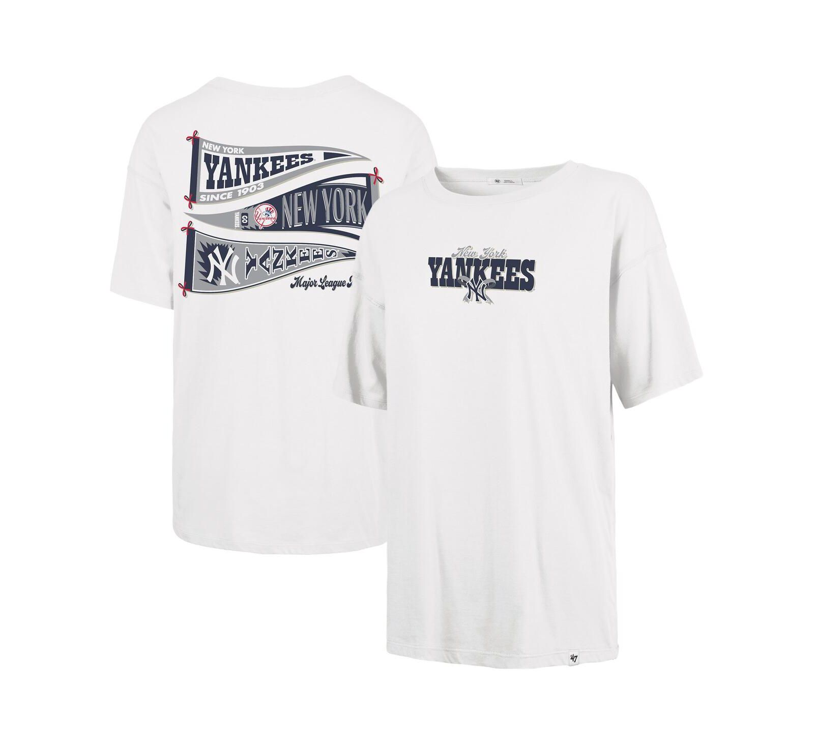 '47 Brand Women's Sand New York Yankees Bow Banner Sadie T-Shirt
