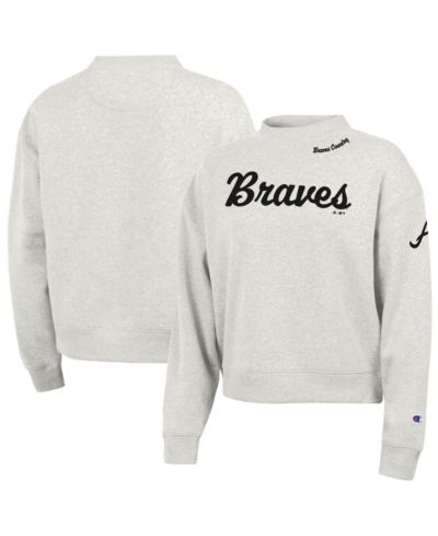 Женская толстовка Champion Women's Stone Atlanta Braves Triumph Tri-Blend