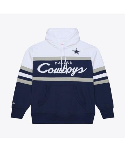 Мужское худи Mitchell & Ness Navy Dallas Cowboys Head Coach