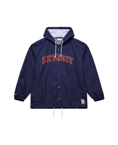 Мужская куртка Mitchell & Ness Navy Detroit Tigers Full-Snap Hooded Coaches