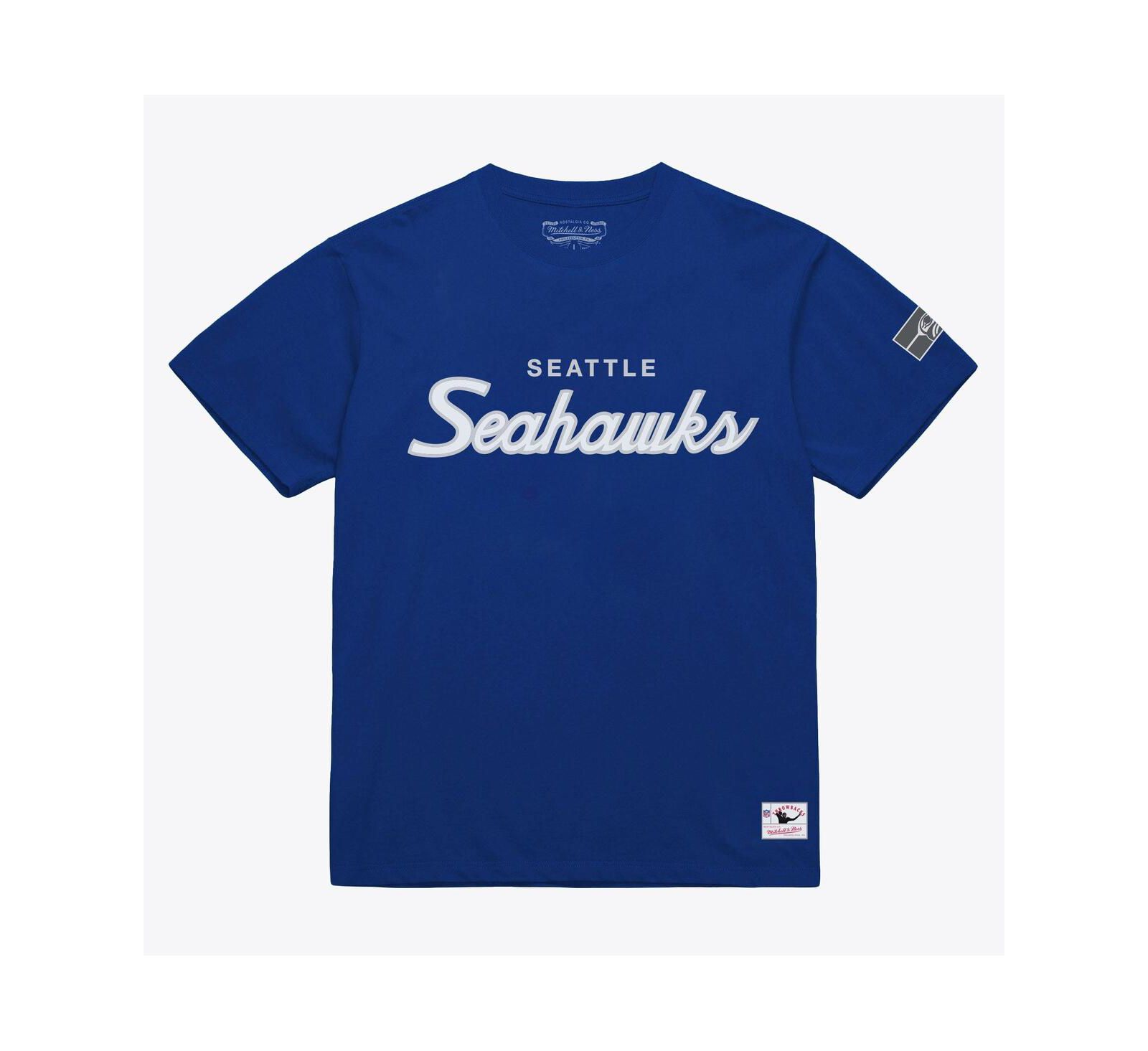 Мужская футболка Mitchell & Ness Men's Royal Seattle Seahawks Head Coach Classic
