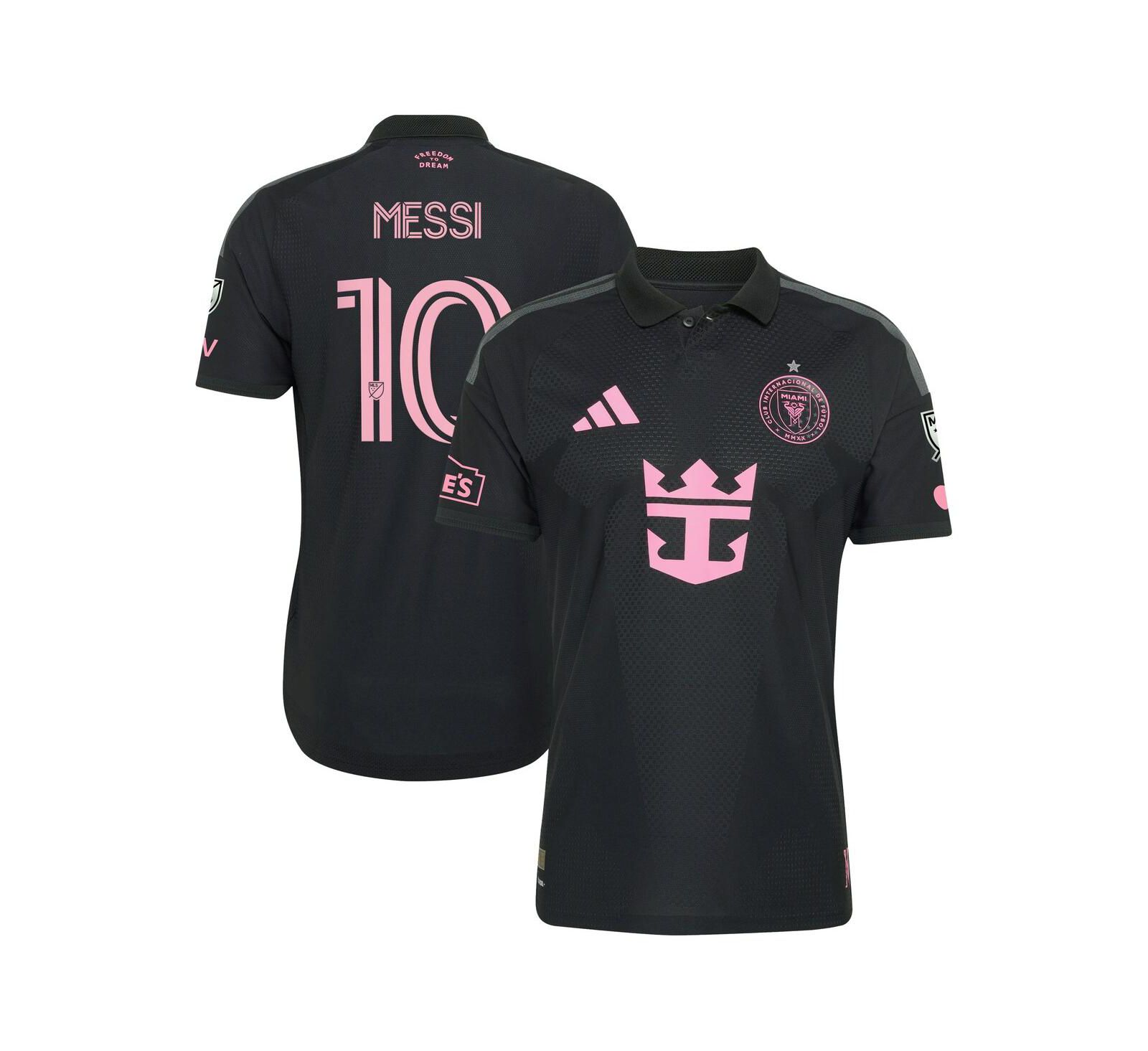 Adidas Men's Lionel Messi Black Inter Miami CF 2026 Presagio On-Field Authentic Patch Jersey