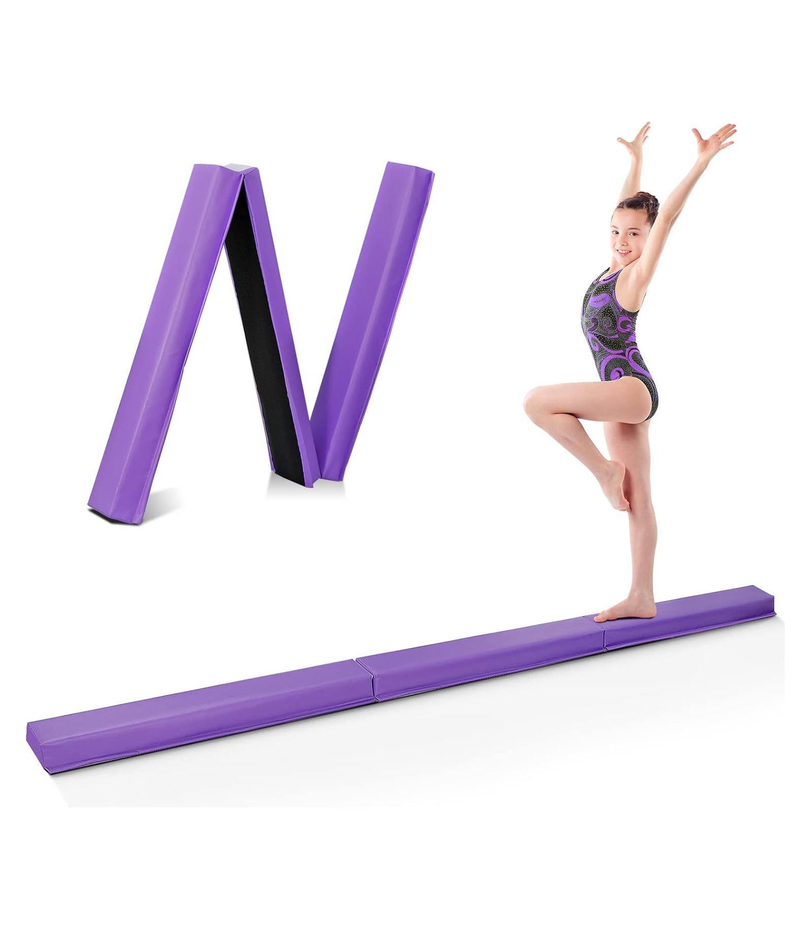 ZENY Гимнастический балансир для детей 9ft Folding Anti-Slip