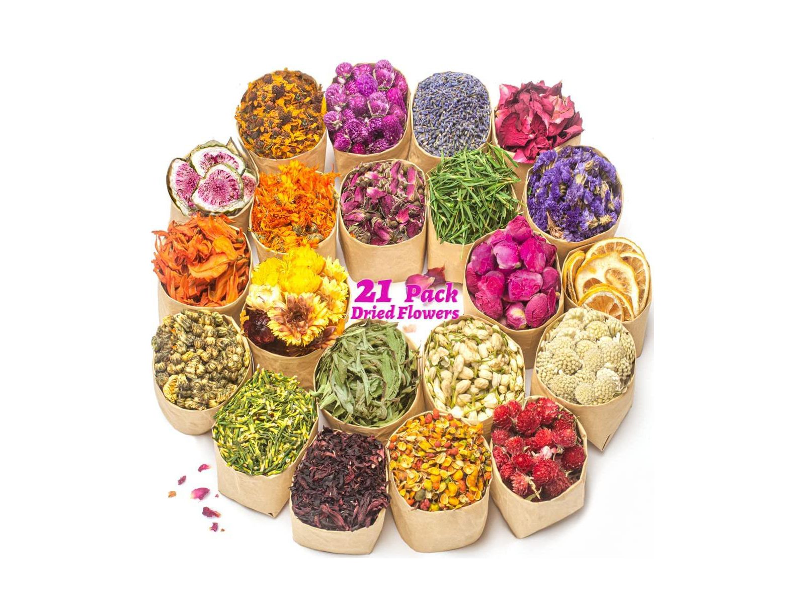 GNUADZ Dried Flower & Herb Kit 21 Bag
