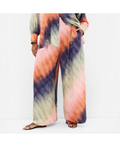 Женские широкие брюки CITY CHIC Sunset Ombre Print