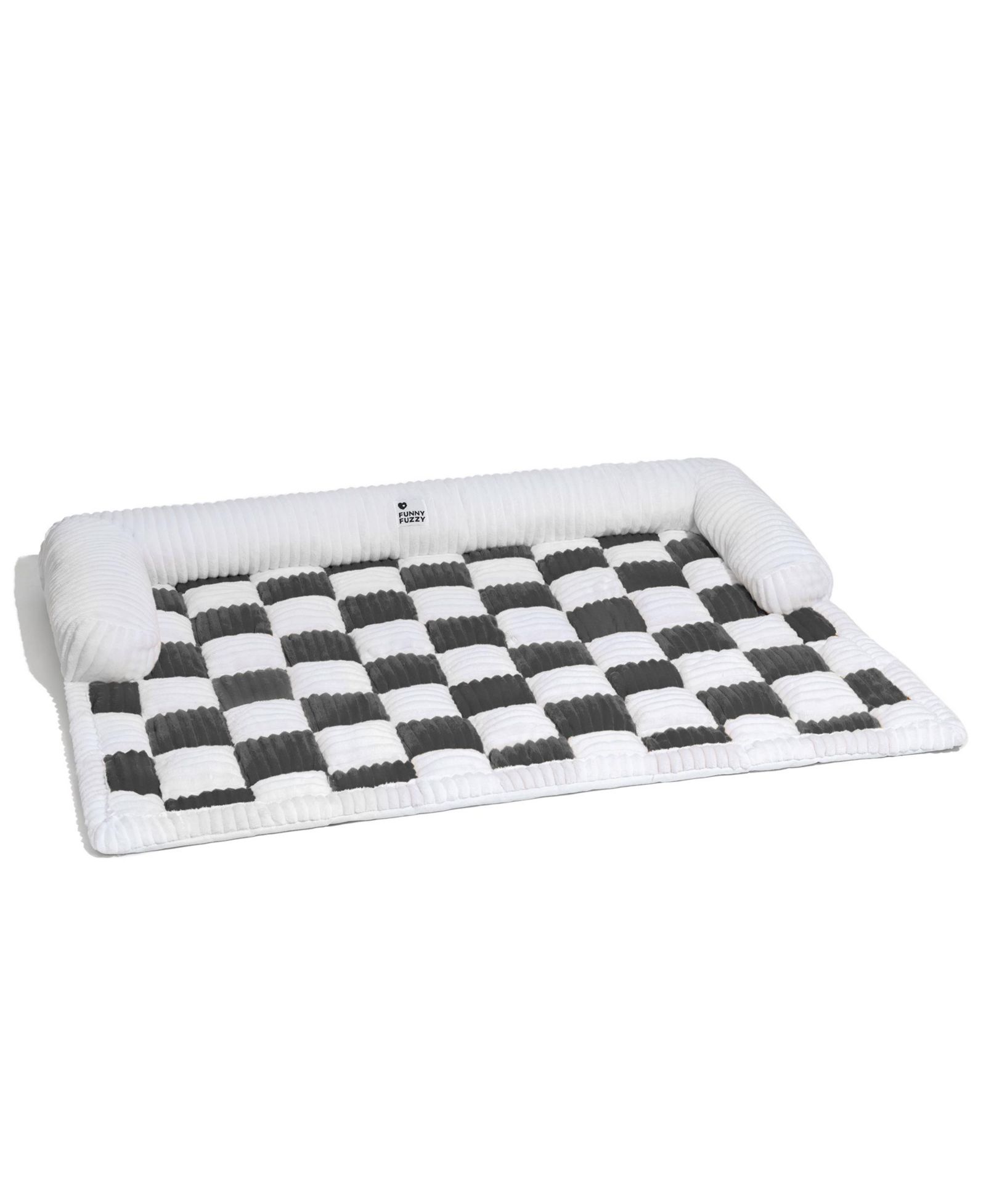 FunnyFuzzy Коврик для собак Cream Square Plaid Cozy Furniture Protector Cover